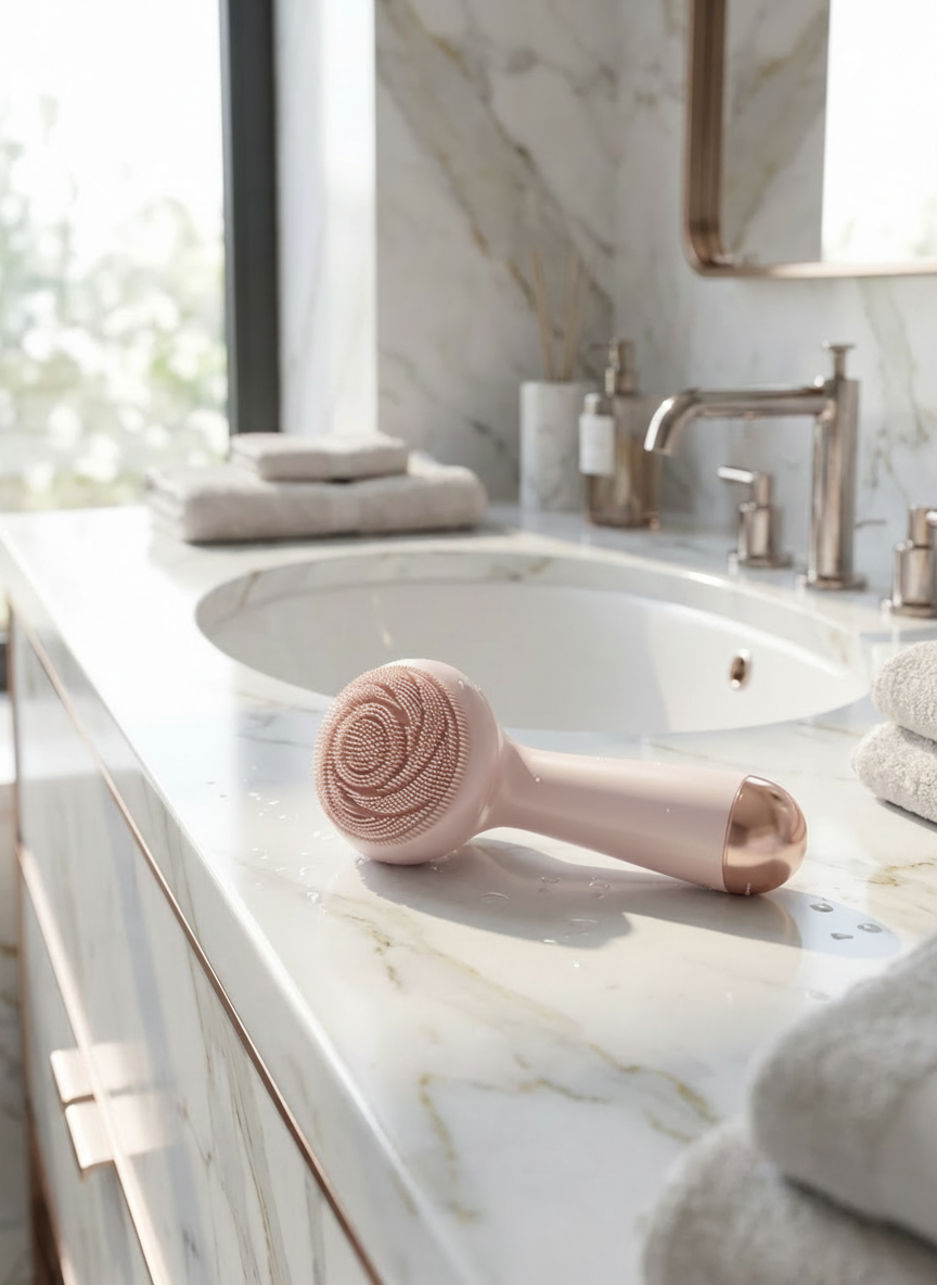 IPX6 Electric Silicone Facial Cleansing Brush