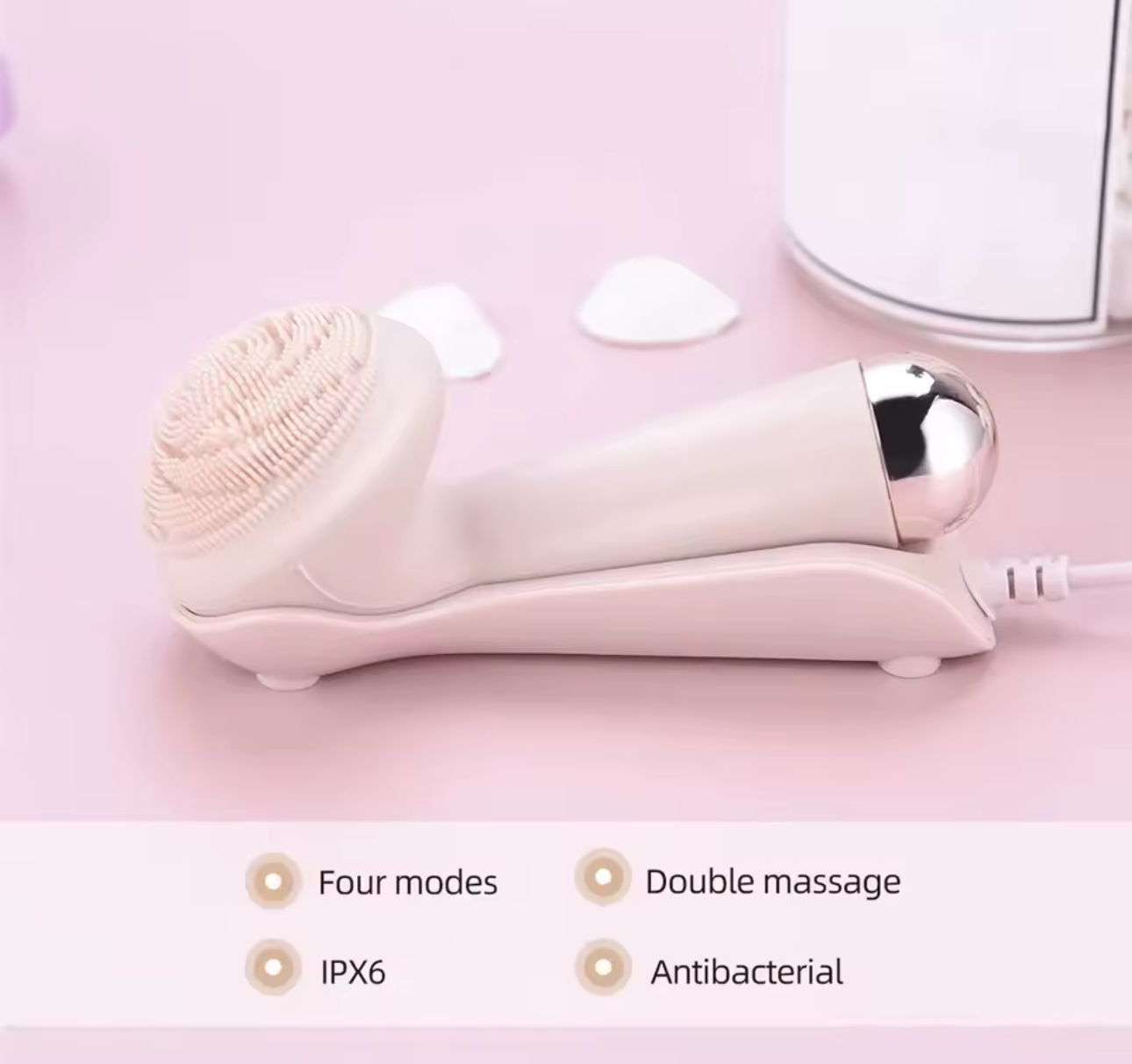 IPX6 Electric Silicone Facial Cleansing Brush