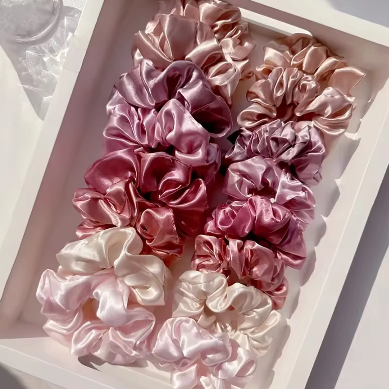 Satin Scrunchies (Set of 16)