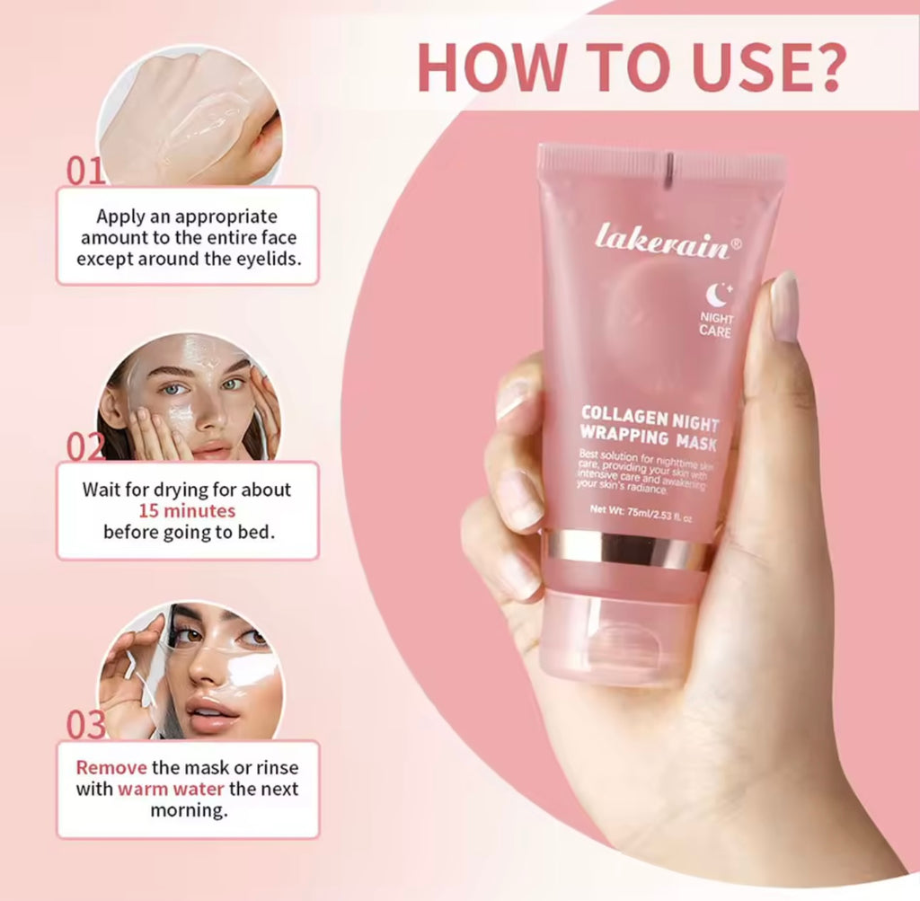 Lakerain Peel-Off Collagen Overnight Mask