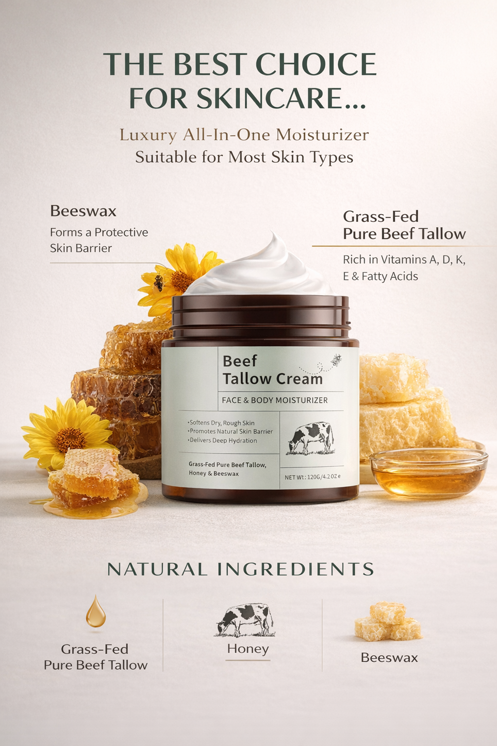 Whipped Beef Tallow Moisturizer