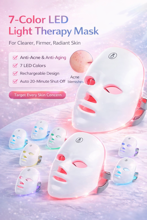Clinical-Grade 7-Color PDT Light Therapy Mask